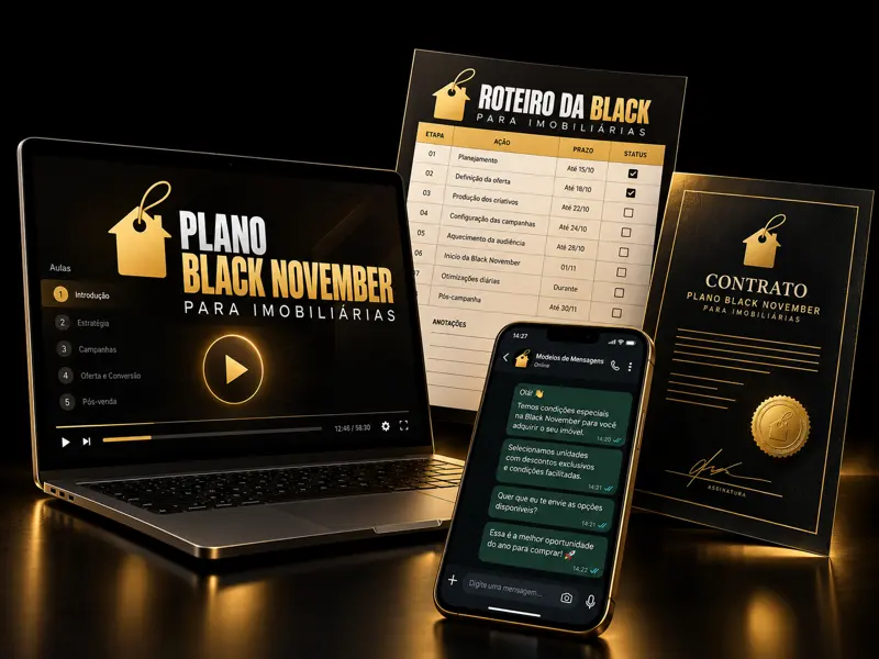 Masterclass, roteiro e bônus do Plano Black November